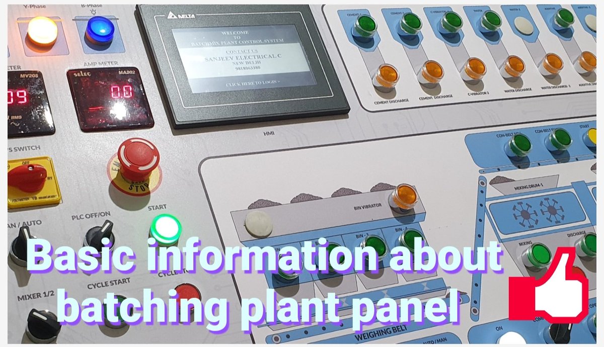 Batching plant control panel #batchingplant #concreteplant #rmcplantpanel #plant #mobileplant