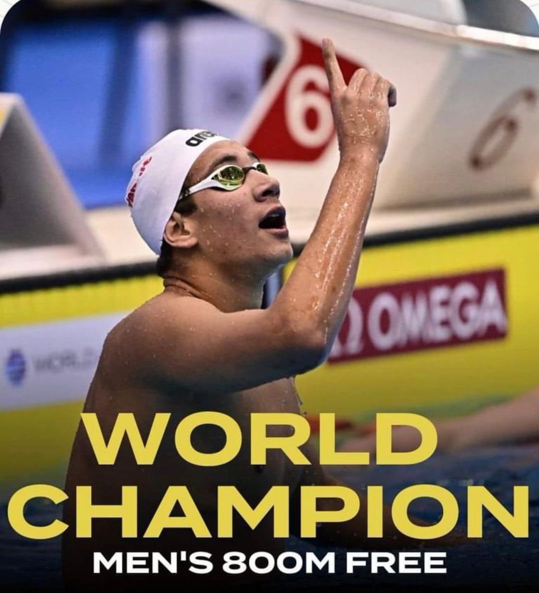 Ahmed HAFNAOUI made it!!!!!! 🇹🇳🇹🇳🇹🇳 New Men's 800m World Champion 🥇