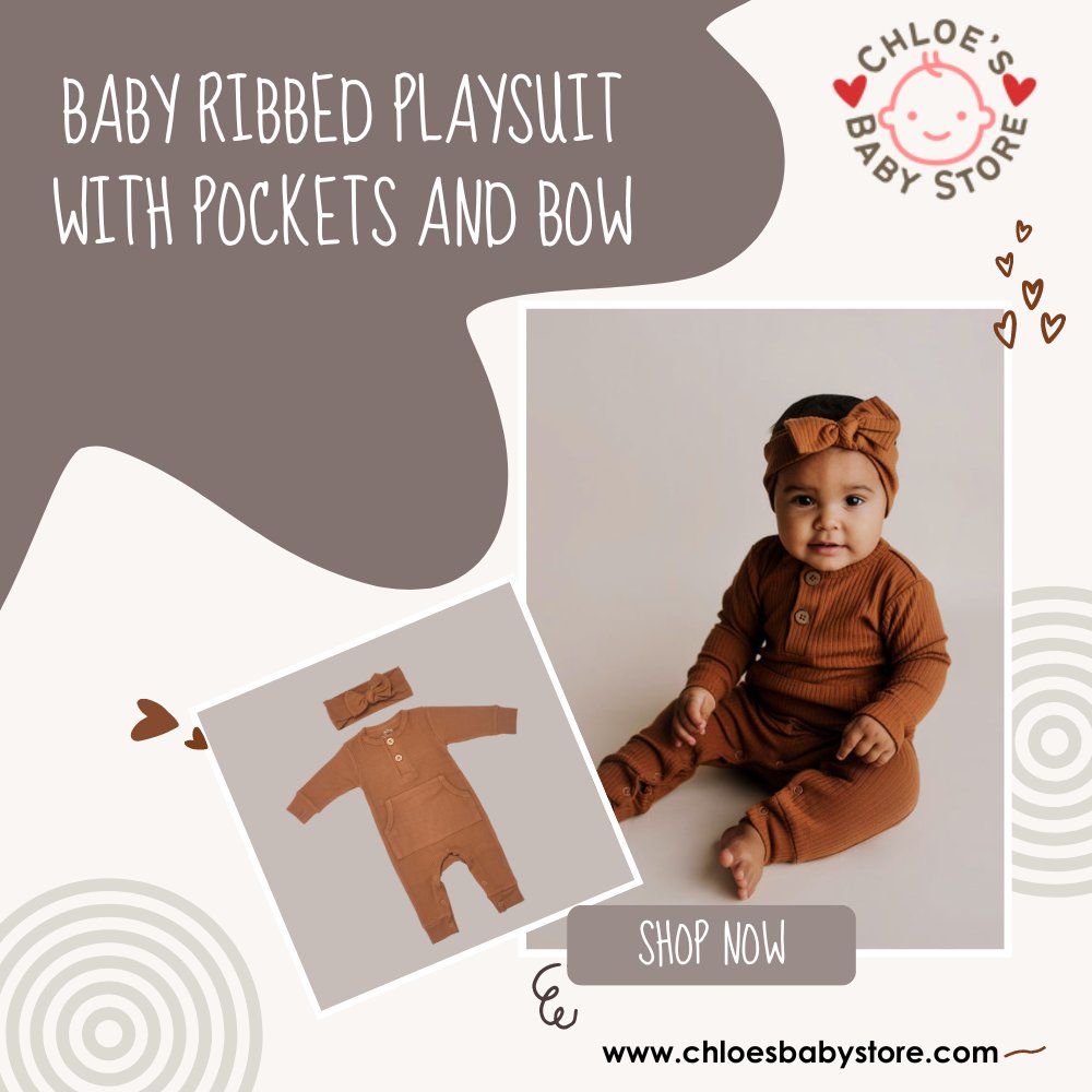 Our Baby Ribbed Playsuit with Pockets and Bow is the perfect blend of cuteness and practicality, making every day an adorable fashion statement.

#BabyPlaysuit #BabyFashion #BabyStyle #CuteBabyOutfit #BabyOOTD #USAkids #BabyEssentials #USAparenting #USAbabyproducts