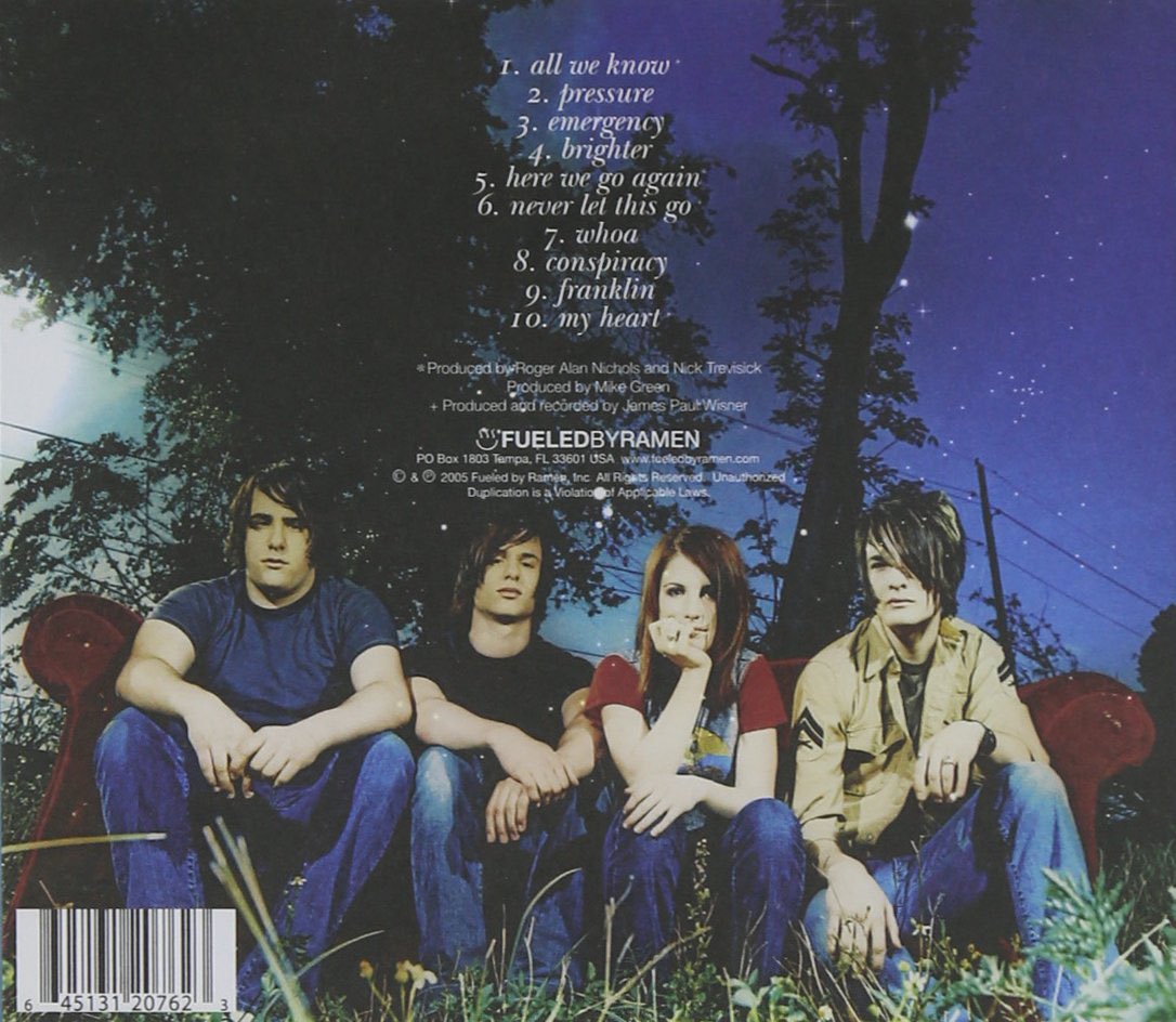 eighteen years ago today, paramore released their debut album ‘All We Know Is Falling’ (2005)