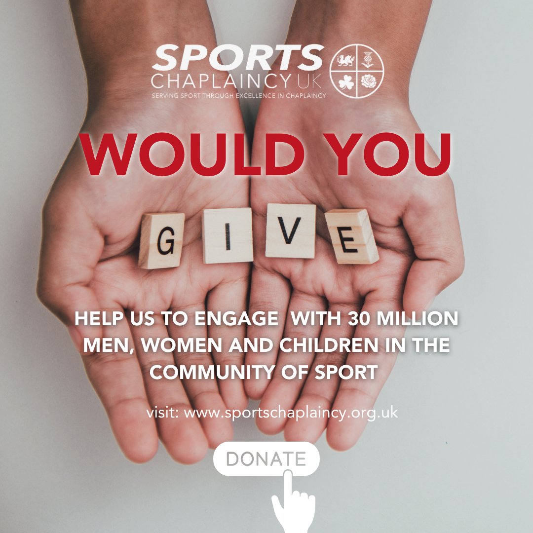 Sports Chaplaincy UK &amp; Ireland is thankful for supporters all around the world who give of their time to continue to impact the most untapped mission field; we would also value your financial support if you are able to assist. Please donate here: sportschaplaincy.org.uk/donate Thank you