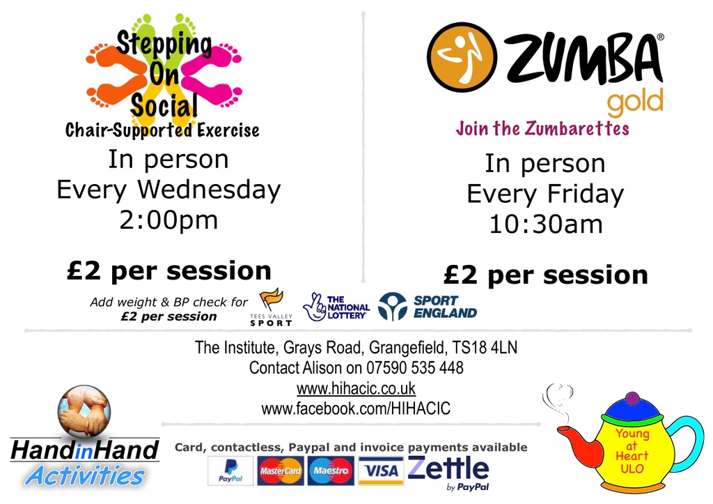 HIHGroup's tweet photo. Join us at our weekly chair supported exercise class, followed by refreshments and socialisation.
#ChairBasedExercise #ChairSupportedExercise #LetsEndLoneliness #OlderPeople #StocktononTees #SteppingOnSocial #DementiaFriendly #FallsPrevention https://t.co/OBFsidXytL