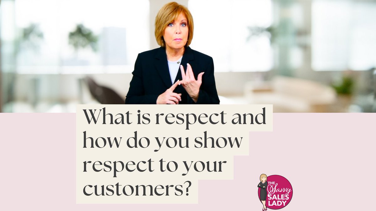 savvysaleslady's tweet image. Respect is showing esteem or having a sense of worth or excellence of a person. Showing customer respect is handling issues as they arise, having phone conversations  &amp;amp; NOT exaggerating claims of what your product or service will or will not do. #respectcustomers #savvysaleslady