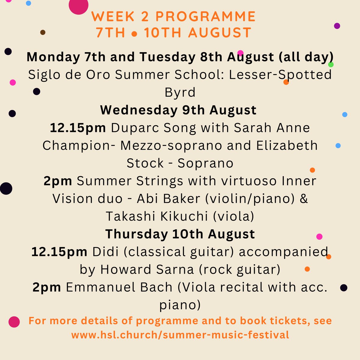 HolySepulchreUK's tweet photo. Our #SummerMusicFestival starts this coming Monday and we are so excited! We have a vast range of music on offer for you and here is the full three week programme. Check out who we have performing and book your tickets at https://t.co/yMiMrb0ysK #music #festival #musicians https://t.co/9ZhxKgD0je