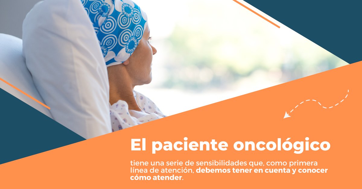oncologiafarmac's tweet photo. El paciente oncológico tiene una serie de sensibilidades que, como primera línea de atención, debemos tener en cuenta y conocer cómo atender. 

Más información sobre la II Edición del Congreso de Oncología para Farmacias: https://t.co/pPGB4XBMUq https://t.co/ygWwuwOWeX