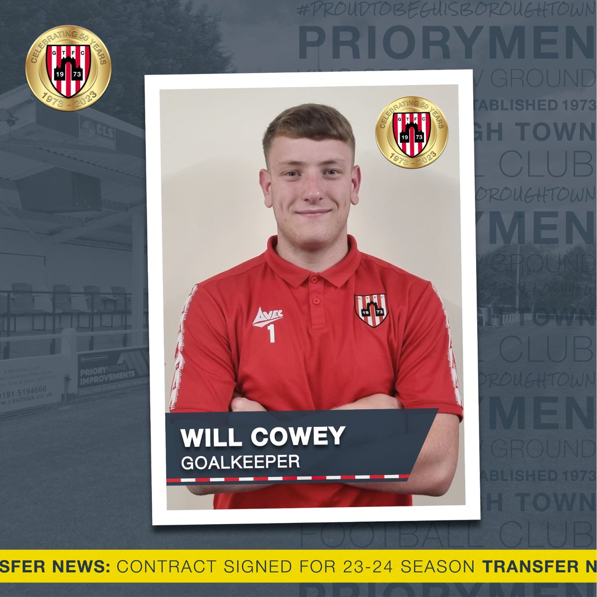guistownfc's tweet photo. 𝗖𝗢𝗡𝗧𝗥𝗔𝗖𝗧 𝗙𝗢𝗥 𝗖𝗢𝗪𝗘𝗬

GTFC are delighted that keeper Will Cowey has signed a contract for the coming season. The 18 year old made 39 appearances for the first team as well as captaining a League and Cup double for our U18s. https://t.co/QzuMSWTQHv