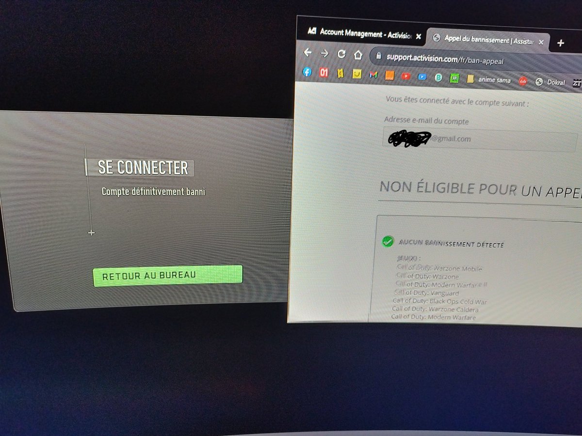 LeclairYohan's tweet photo. @Aaronfix01 hello i have trouble with my activison account. One guy hack my account and had try to connect with it. Activision had ban my account definitivly.
Today i had mail that say my account is now ok but i can't play. I go to my activison account but all is ok on it. https://t.co/hGDuW3tI25