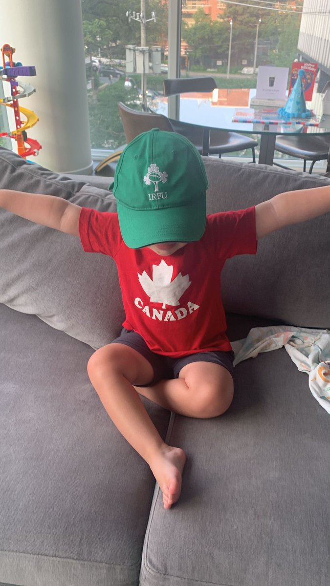 Split loyalties in our house this morning - may be able to persuade the little man to back the girls in green! #COYGIG #FIFAWomensWorldCup2023 #IrelandCanada