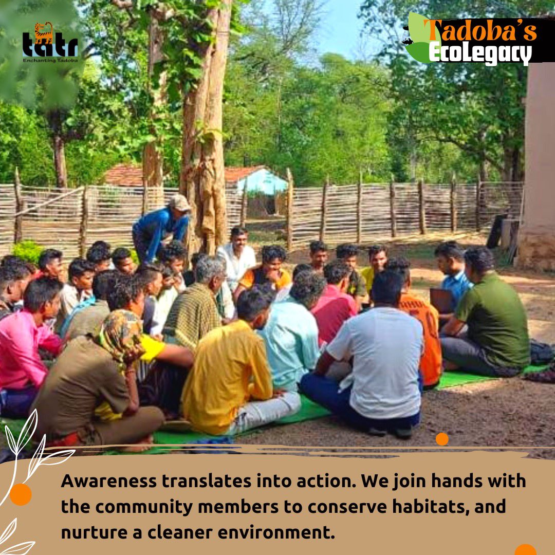 Empowering conservation through workshops & outreach! Inspiring eco-conscious champions, conserving habitats, nurturing a cleaner planet. #WorldConservationDay #SustainableLiving #TogetherForNature #TadobaEcoLegacy #TATR
