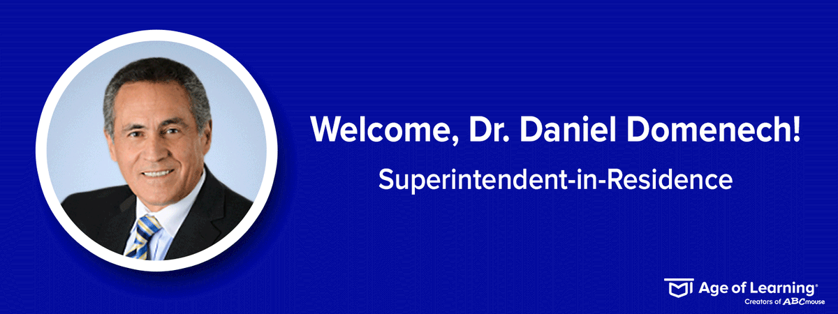 AgeofLearning's tweet photo. Join us in welcoming Dr. Daniel Domenech as an Age of Learning Superintendent-in-Residence! As the former Executive Director of @AASA, Dr. Domenech played a pivotal role in advocating for the advancement of education. Read more about his role here:
https://t.co/NKQFHUfrQI https://t.co/DdVsKE8RUg