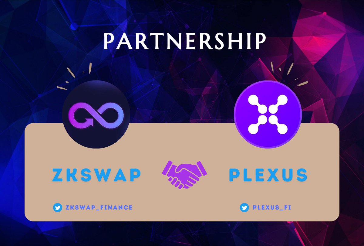 zkSwap_finance's tweet image. 🔥 Exciting News! @zkSwap_finance partners with @plexus_fi🤝

📚PLEXUS is a cross-chain aggregator infrastructure combining DEXs &amp;amp; Bridges in multiple chains. It allows users to transfer tokens rapidly &amp;amp; cheaply in just 1 click or API btw chains

🌍Try at plexus.app
