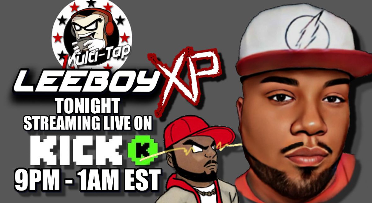 multitap_co's tweet image. Get on Kick [STREAM] Tonight at 9pm EST for Leeboy&apos;s first LIVE Stream kick.com/leeboyxp
#kickstream #leeboyxp #multitap