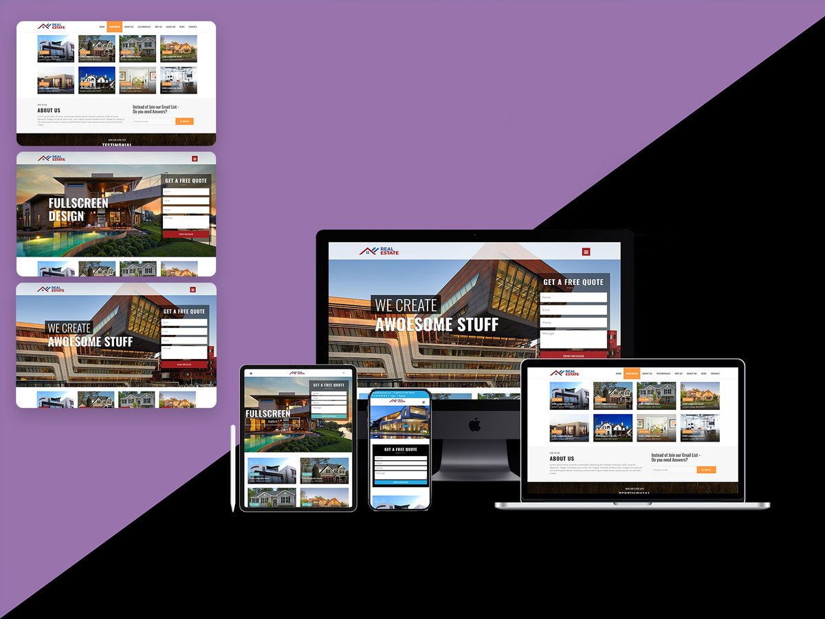 Real Estate HTML Template is designed and coded in form considering user-friendly features for all sections.
.
https://t.co/xC6yOVILve
.
#envato #themeforest #RealEstateHTMLtemplate #RealEstateTemplate #ConstructionWebsite #business #constructiontheme #constructortemplate https://t.co/YzitWo2cM8