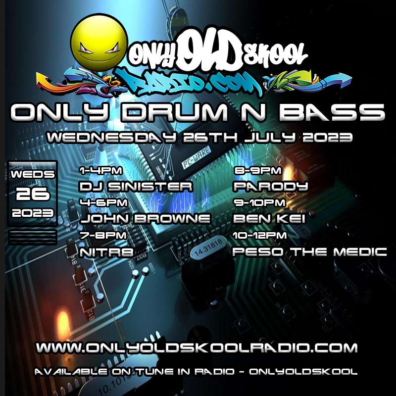 Only Drum N Bass day kicks off at 1 so make sure ya tune in for banging beats  n dirty bass and come in for bants n shouts!!
 👉linktr.ee/onlyoldskoolra…

#onlyoldskool #oldskool #onlyoldskoolradio#onlydnbday #oldskoolmusic #dnb #drumnbass #drumandbass #jungle #junglist #dj