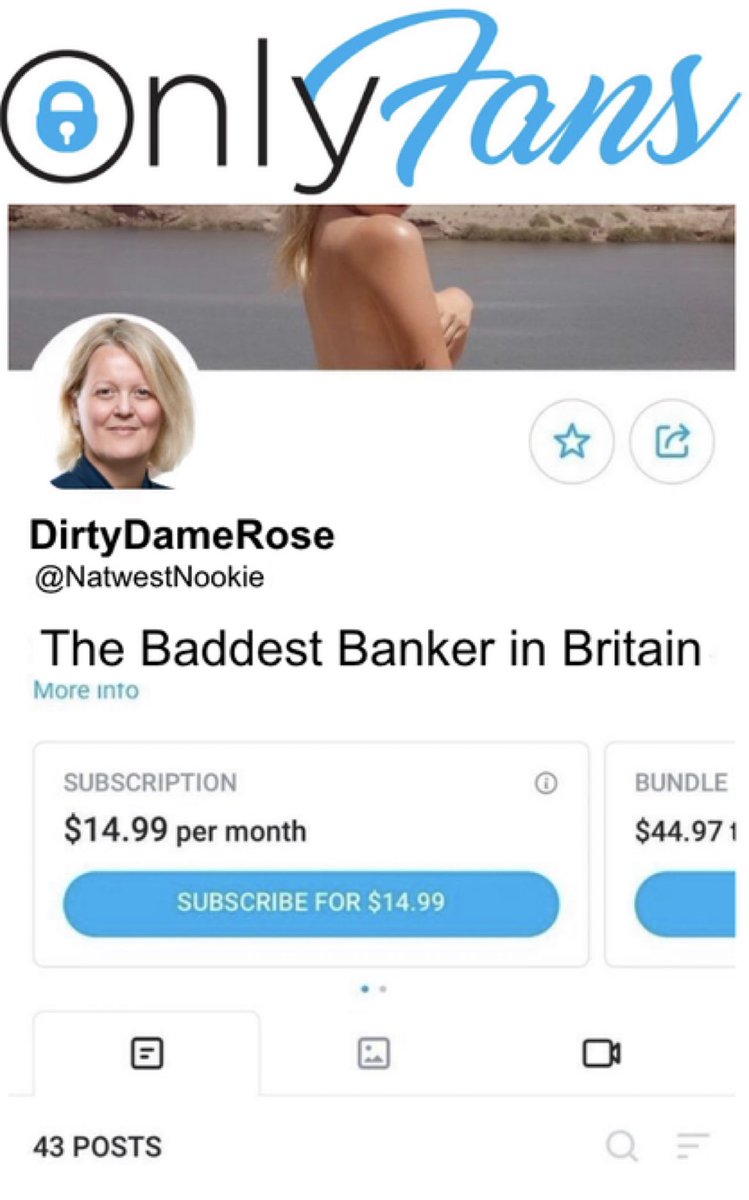 BREAKING 🚨

To survive the cost of living crisis, Dame Alison Rose has decided to open up an Onlyfans account.