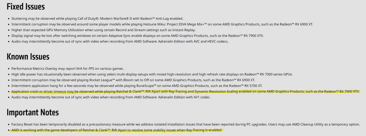 <a href="/MeyerRants/">MeyerTechRants</a> You should blame AMD for making shit drivers as usual.