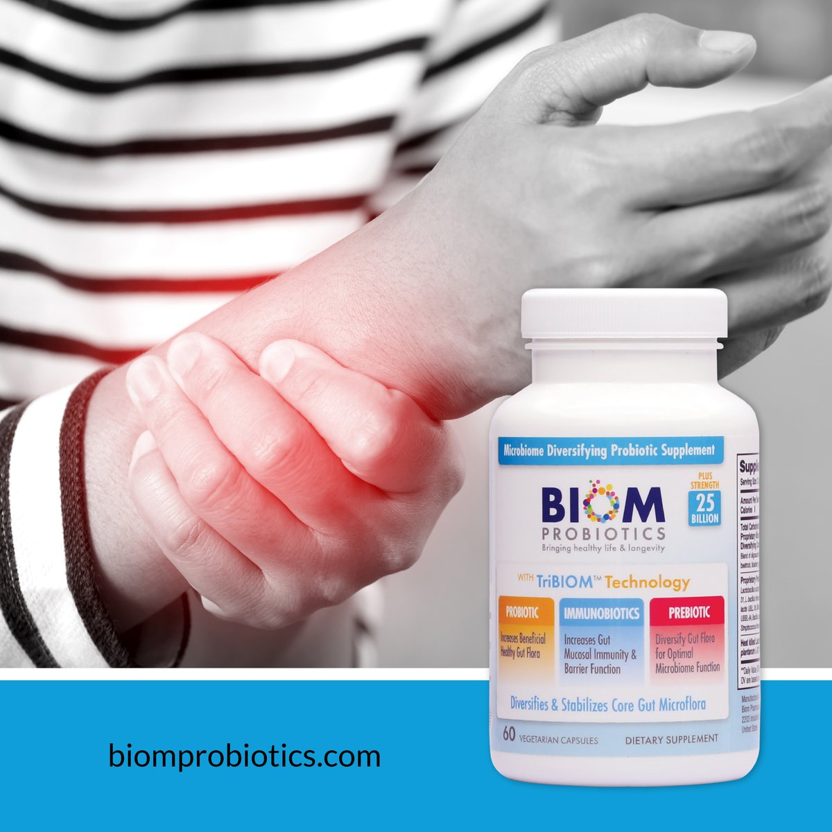 Without enough probiotics, harmful bacteria may proliferate, leading to an imbalance that can contribute to digestive disorders, inflammation, and other health complications.
Buy: https://t.co/IWQ1whZTiO
#biomarker #biomprobiotics #guthealth #probiotics #chronic #inflammation https://t.co/m0mWbEsxOK