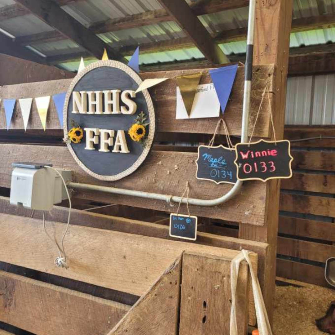 HCPSchools's tweet photo. Headed to the farm fair this week? Make sure you check out the hard work of our North Harford High School Ag students!

Students will be there with some pigs they've raised and our resident cow, Gracie! https://t.co/tQGEoR4Jxl