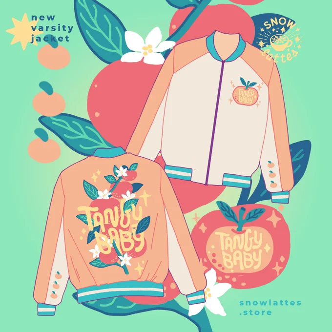 fruity line for colorful summer here is a new addition of varsity jacket for the Tangy Babiessss 