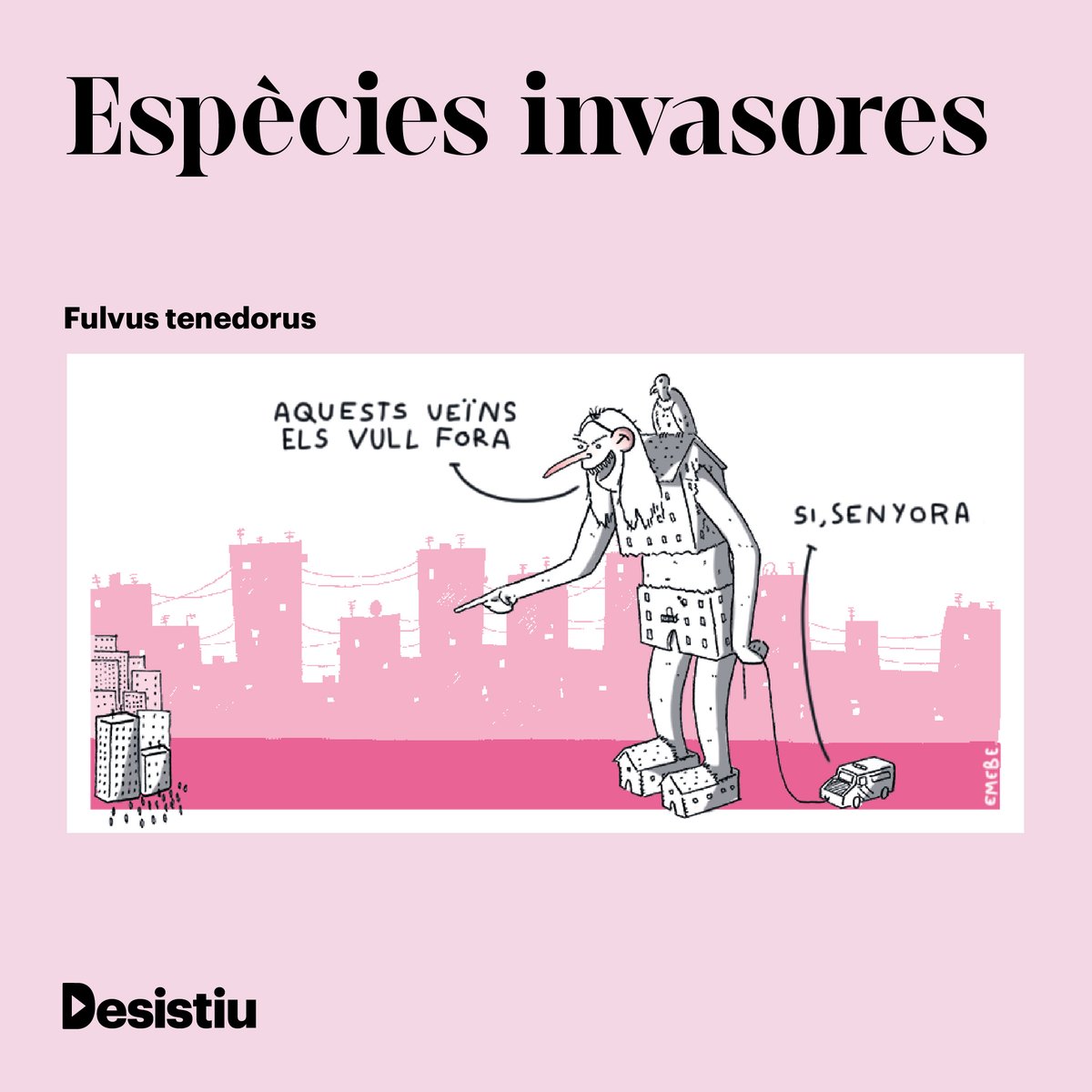 La_Directa's tweet photo. #Directa569 | Nova entrega del catàleg d'Espècies Invasores que trobareu en el quadern #Desistiu

📷 'Fulvus tenedorus'

✍️ @EmmaZafon 
🎨 EMEBE

▶️ https://t.co/MOhoRFnfJL https://t.co/2YIUl3fu44