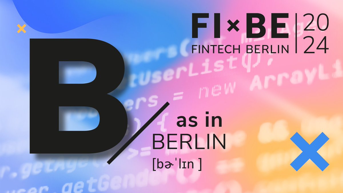 FIBE_Berlin's tweet photo. 🅱 as in #Berlin!
Germany's capital boasts an incredible #startup ecosystem, robust tech infrastructure, access to a diversity of international talent, great locations, government support and collaboration ...the perfect place for our #fintech festival #FIBE24! 🤝 #FIBEBerlin https://t.co/UtoXr8BwUZ