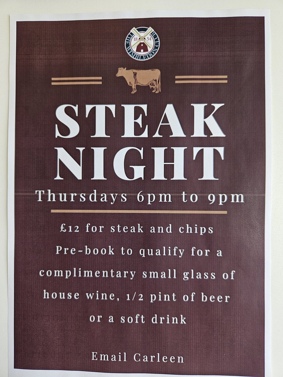 #SteakNight is back! #ThursdaySteaks #BringAFriend #BookEarly #TheWimbledonClub