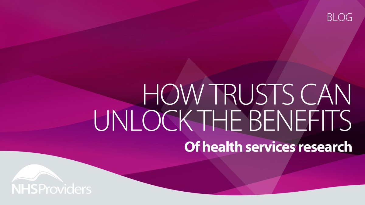 Our joint survey with @HSRN_UK showed the wide variation in how trusts engage with health services research. Many would like to see a more mature and embedded approach. @Ferelith_Gaze looks at how this can be achieved. Read more⬇️ bit.ly/4706zJN