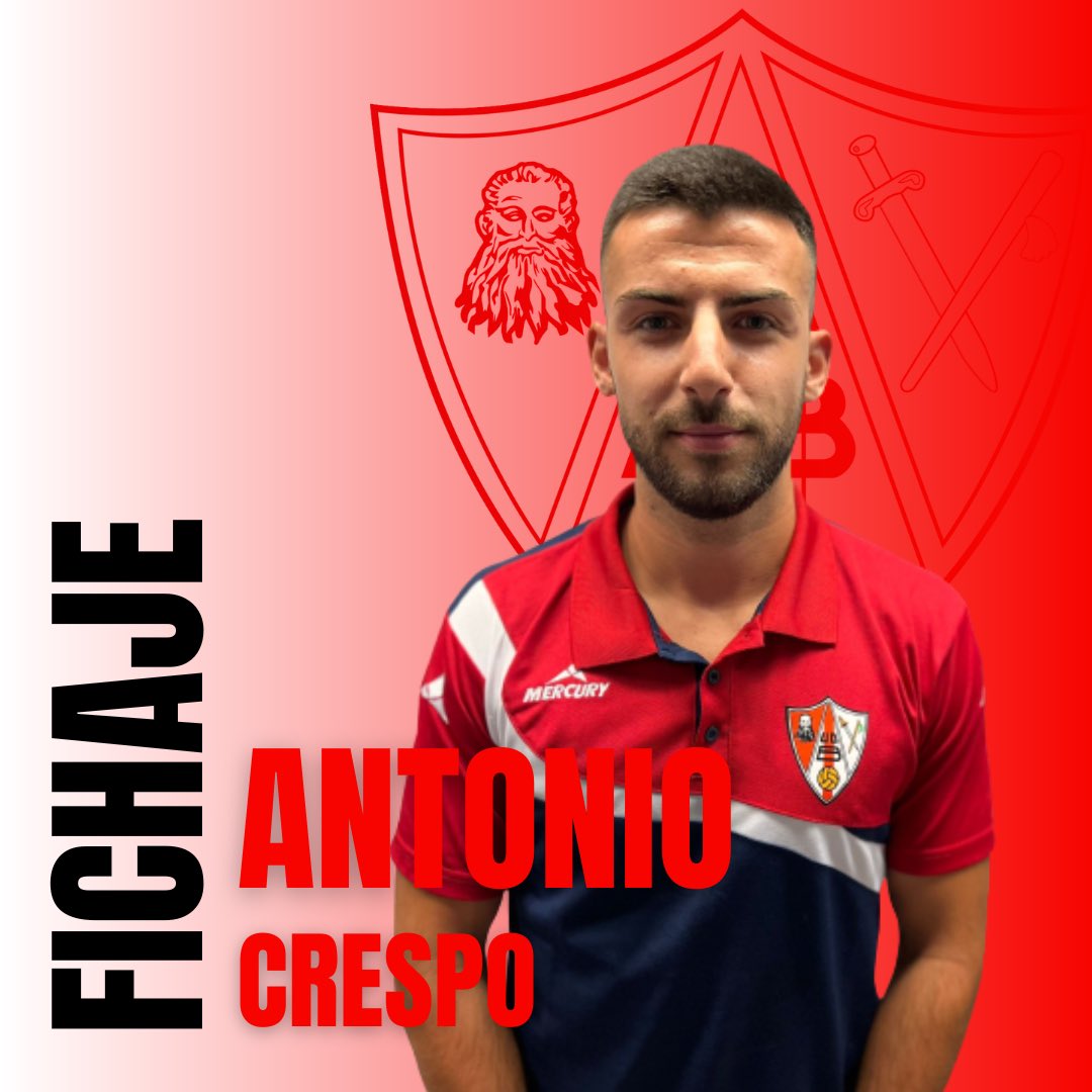 UD_Barbastro's tweet photo. 📯 OFICIAL | Antonio Crespo, nuevo fichaje de la UD Barbastro.

➕ INFO: https://t.co/obLlMHcppn

#AupaUnión❤️🤍 https://t.co/52fI1P2oPs