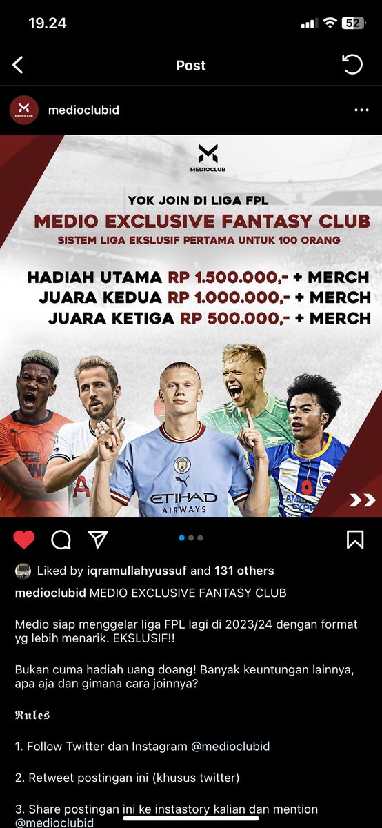 ironismen's tweet photo. @medioclubID done min ☑️ https://t.co/U4MZdeSVOO