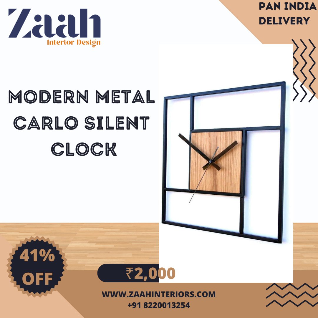 zaahhomedecors's tweet image. Modern Metal Carlo Silent Clock 

Visit our website: buff.ly/3FUFfAs

#ZaahInterior #ModernMetalCarlo #SilentClock #HomeDecor #InteriorDesign #ModernLiving #TimelessElegance #ContemporaryStyle #MetalArt #WallClock #StatementPiece #HomeAccents