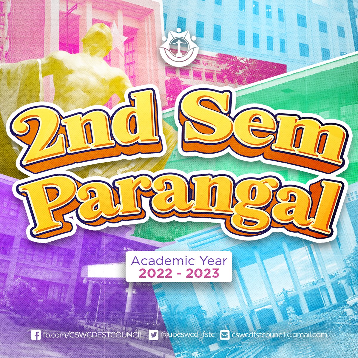 PARANGAL SA MGA ORGANISADOR NG BAYAN NGAYONG IKALAWANG SEMESTER 🌻

Deserve na deserve ng mga Organisador ng Bayan ang pagkilala sa pagiging University Scholar at College Scholar para sa 2nd sem ng AY 2022-2023!

basahin: bit.ly/44FWAI1