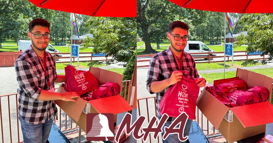 Shout-out to Zachery Ocasio, MHA's Compeer/Compeer Homeless Coordinator! 💚 His community outreach efforts are inspiring change and supporting the homeless population. Huge thanks to HONORehg for having us help!🙌 🌈💪 #CommunityOutreach #HomelessSupport #HONORehgStrong