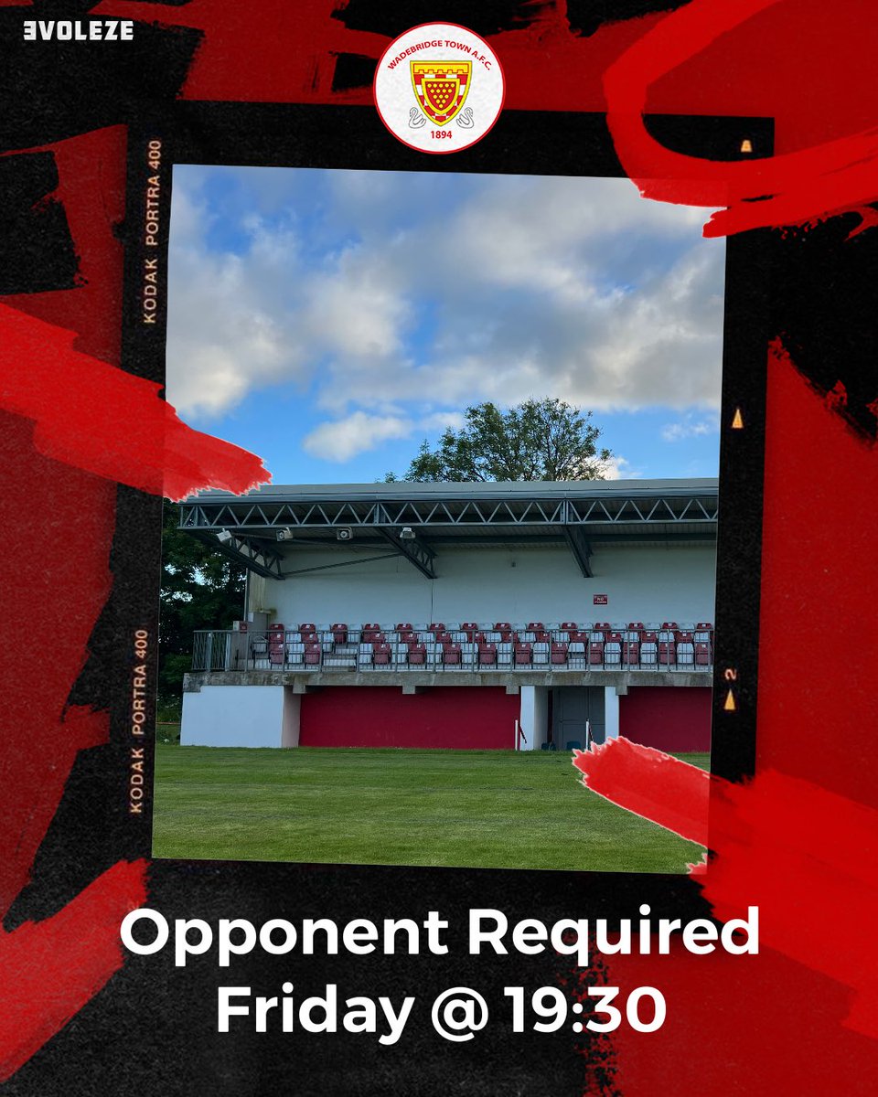 WadebridgeTown's tweet photo. #Help is anyone available for a #PreSeasonFriendly this Friday with a 19:30 kick off at ours? #utbb #1stTeam #OurClubIsYourClub 

🆚 Home to ?
🏆 PSF
📅 Friday 28/07/23
📍 Bodieve Park, PL27 6EA
🕒 7:30pm

@swsportsnews @KJMsport57 @sportscornwall @Cornishfootball @evoleze https://t.co/GiryRlWBt4