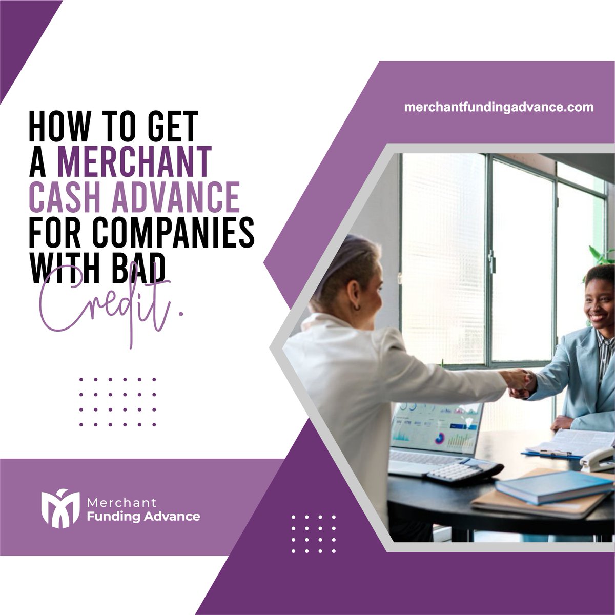 MFAdvance's tweet image. Companies with bad credit can struggle to find traditional financing. By definition, a company with bad credit is a poor risk for a lender. 

🌐 merchantfundingadvance.com

#BadCreditFinancing #MerchantCashAdvance #AlternativeFunding #CreditDifficulties #BusinessLoans