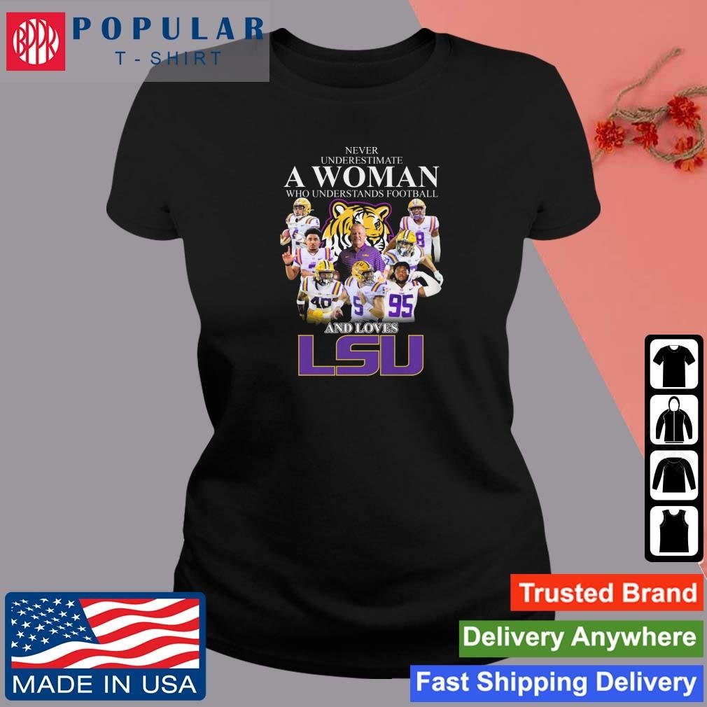 Never Underestimate A Woman Who Understands Football And Loves LSU Tigers 2023 Shirt
https://t.co/40gm6pwipB https://t.co/7nk2142Wes