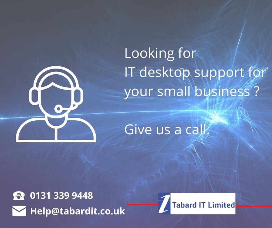 Stuck with Excel? Can’t find your printer? We offer remote desktop support from our office in Edinburgh - no matter what your problem, big or small, we can help.

Call us today to chat about our desktop support offer.

#itsupport #edinburghbusiness #desktopsupport #ITHelp