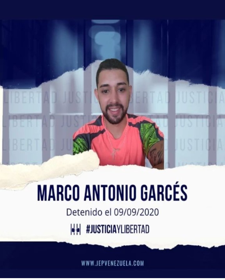 Hoy se cumplen 1058 días de Detención arbitraria de mi hijo Marco Antonio. 

Exigimos su Libertad, el Juicio de mi hijo ya Sido suspendido en 3 oportunidades. Y debe comenzar en cero

Exigimos respeto al #DebidoProceso y no más #RetardoProcesal 

 #LibertadParaLosPresosPolíticos