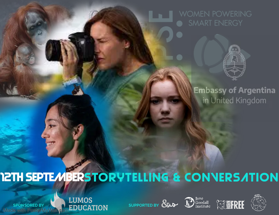 Storytelling Will Save the Earth - Can Storytelling Save Wildlife? Yes, yes it will, and yes it can. <a href="/BellaLack/">Bella Lack</a> <a href="/millieckerr/">Millie Kerr</a> Micaela Camino talk to Minister Alessandra Viggiano Marra <a href="/ARGinUK/">Argentina in UK</a>, Emily Dent <a href="/weareandus/">&us</a> and exchange stories with each other. Sponsors <a href="/lumoseducation/">Lumos Education</a>