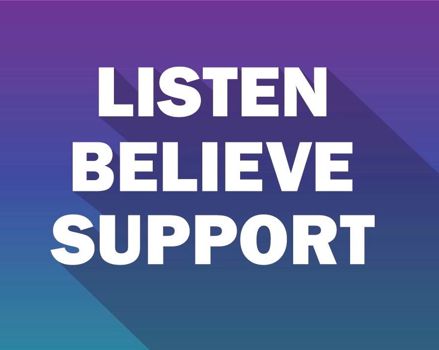Safe_Alliance's tweet image. It’s not always easy to know what to say when someone tells you they’ve been abused or sexually assaulted. Your response can have a HUGE impact on their #healing process, so listen without judgment. Affirm that you believe them and ask how you can support them. #safeallianceclt