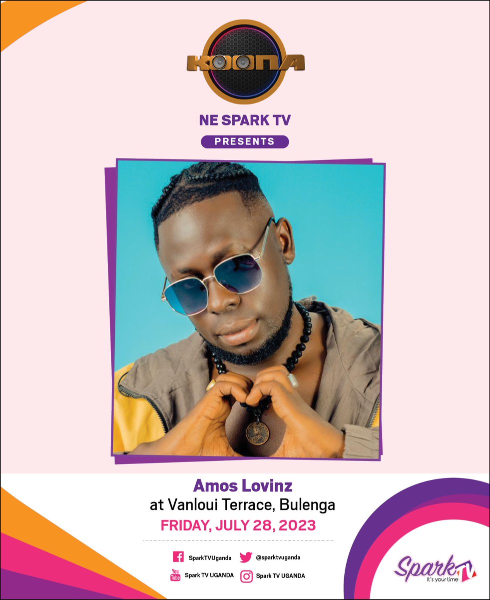 sparktvuganda's tweet photo. More artists on the list means that a show like no other awaits you. Unleash the Magic as you join us for a Night of Spectacular Entertainment.
#FridayPlot #Koona #KoonaNeSparkTV https://t.co/h0B2sQGXDt
