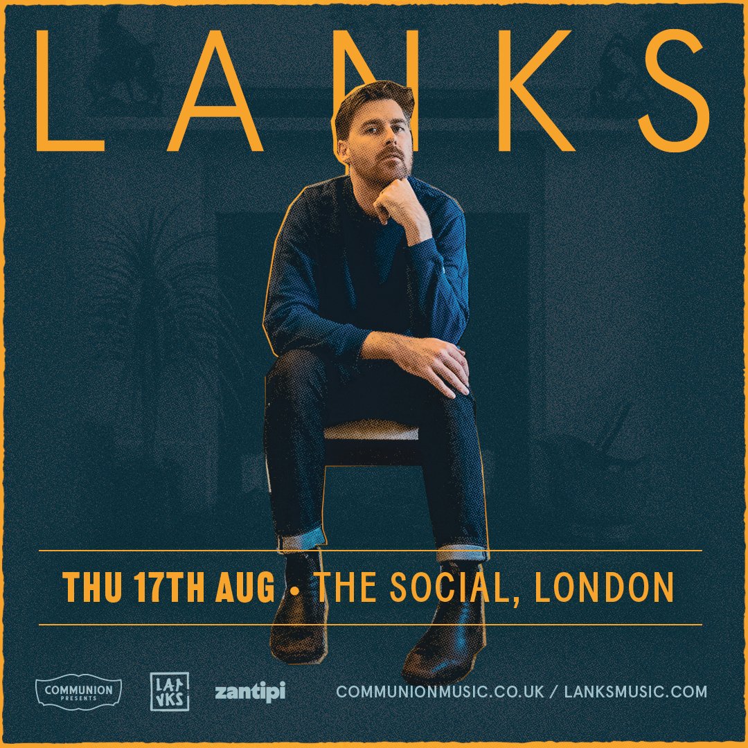 CommunionMusic's tweet photo. .@lanksmusic has just released a beautiful new single 'Floating' ahead of his headline show at @thesocial on 17th August.

Final tickets here - https://t.co/IbmZ63umZC https://t.co/XSc36wlb5q