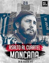La Revolución cubana, corona y garantía de nuestra América. La amará un continente”.
#ConTodosLaVictoria #70Moncada 
<a href="/Cubacooperabol2/">Brigada Médica 🇨🇺 Bolívar🇻🇪</a> 
<a href="/cubacooperaven/">Brigada Médica Cubana en Venezuela</a> 
<a href="/AngelLe57870218/">Angel Leonardo Zabala Ramírez</a> 
<a href="/EduanysR/">Eduanys Toribio Rodríguez</a>