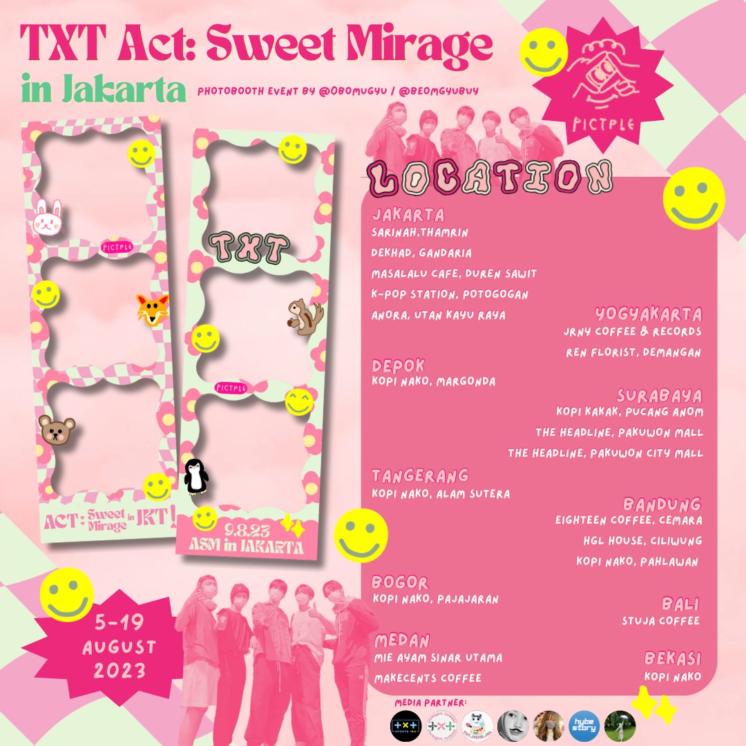 beomgyubuy's tweet photo. ⭐️🌷TXT Act: Sweet Mirage in Jakarta🌷⭐️

photobooth event by @beomgyubuy / 0bomugyu (ig)🫧💭💗

reach this out at:
📍all booth of pictple
🗓️5-19 august 2023

please look forward to it ! 🤗💗🌷 https://t.co/5aMP1sNxSY