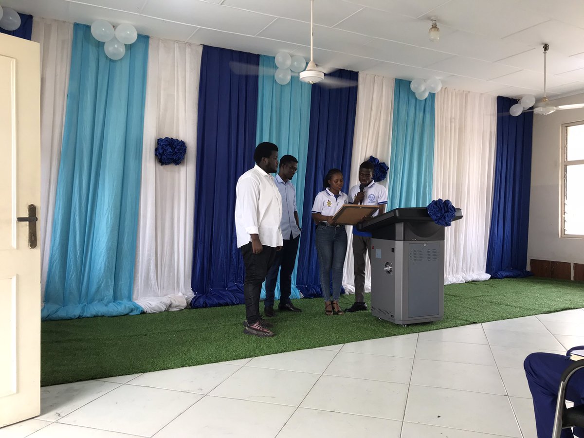 mecssaknust's tweet photo. [MECSSA WEEK CELEBRATION]

A citation presented to Stephen Tetteh popularly known as Menz Graphics for his dedication and enormous contribution towards the Association in terms of Graphic designs.

#EarlyWarningEarlyAction | #MECSSAWeek https://t.co/QG257nJ0Em
