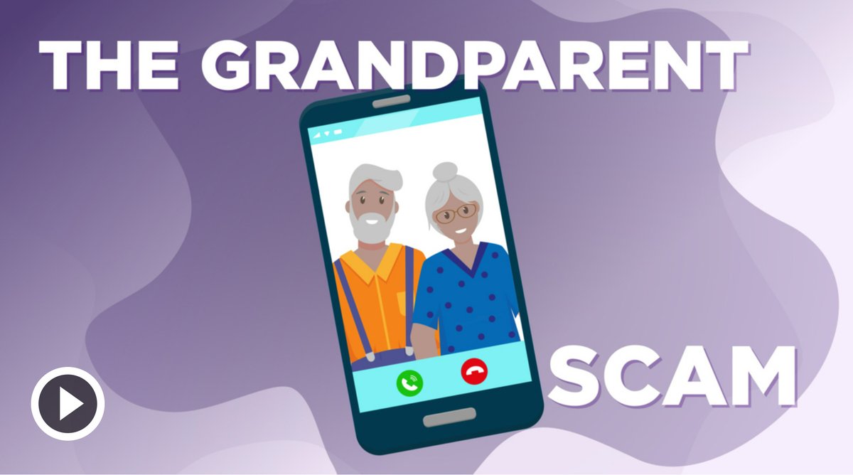 BryanAdler8's tweet photo. THE GRANDPARENT SCAM: Are you aware of these clues that the "urgent" call from your grandchild is a scam. Don't be fooled. Just hang up.
https://t.co/R135Ybw6eZ
#grandparentscam #aarp #elderlaw https://t.co/JbVJT2bfw3