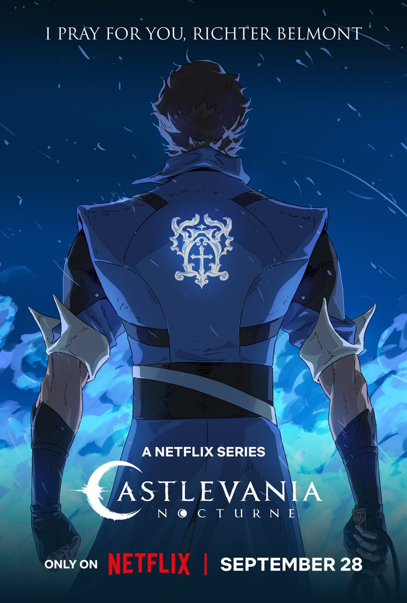 It begins. Teaser trailer drops tomorrow. Castlevania: Nocturne premieres September 28, only on Netflix.