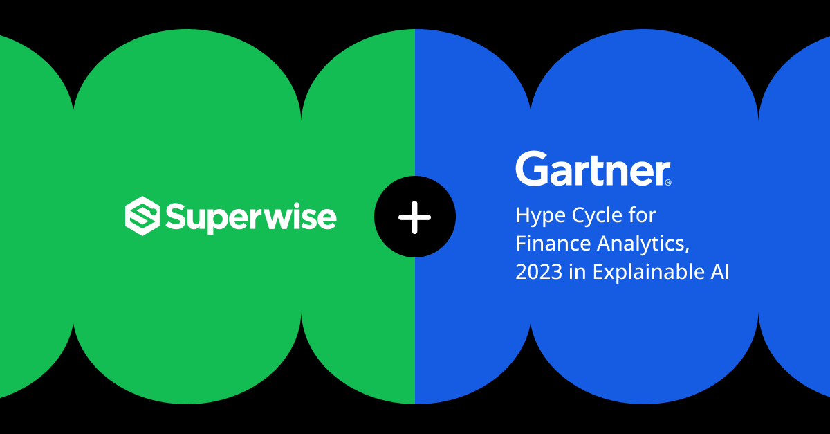 SuperwiseAI's tweet photo. 🎉 Exciting news! Superwise, a leading player in the #FinanceAnalytics space, has been recognized in the Gartner Hype Cycle 2023 for #ExplainableAI. 📈💡 Stay tuned for more updates! #Superwise #AI #GartnerHypeCycle 👉 https://t.co/VW9CP9hjPz https://t.co/QMTG4rFOSS