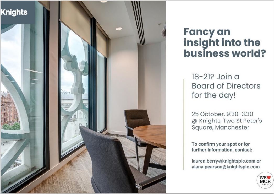 Check out the following event happening on 25th October to find out more about the world of business!
#worldofwork #Careers