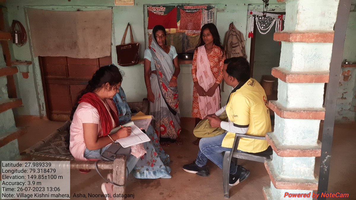#Embed Budaun family health India project duwara block dataganj ke Village Sultanpur vhnd me pregnant women ka blood test karaya, MIS mam ke sath home visit me malaria dengue ke bare me jankari di,
#malaria
#dengue
#malariafreeIndia
<a href="/sksomya/">Som Sharma</a> 
<a href="/rajesh_amh/">Rajesh Mishra</a> 
<a href="/Ani212215/">Anirudh Singh</a> 
<a href="/Archana2442/">Archana Yadav</a>