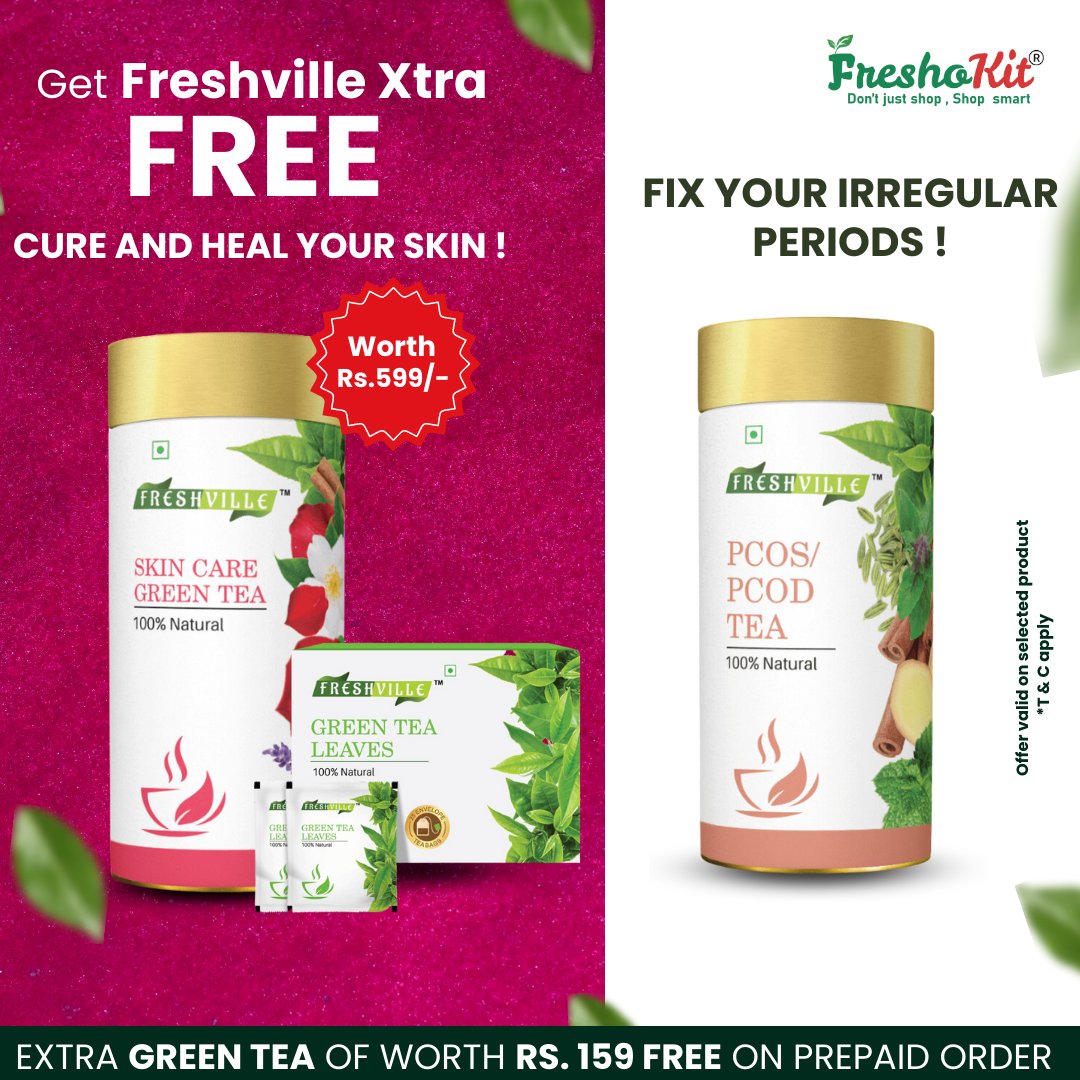 🎁 Buy 1, Get 2 FREE! 🎉 Don't miss this amazing offer to receive a Herbal Tea & Green Tea for FREE along with your purchase! 🎁🍃
Link in Bio🔗
.
.
#Freshokitindia #women #health #herbaltea #greentea #herbalgreentea #ayurvedic #detox #detoxify #freshville #organicgreentea